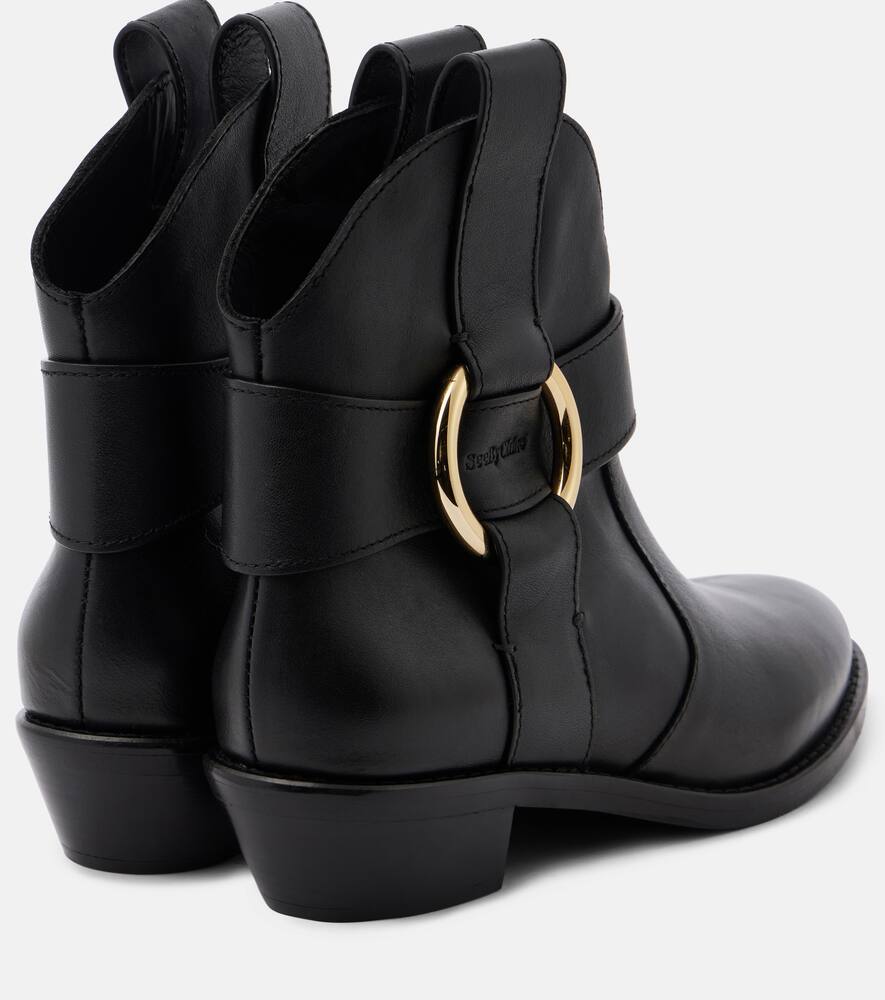 See By Chloe New Ring leather ankle boots