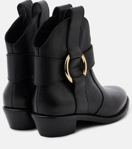 See By Chloe New Ring leather ankle boots