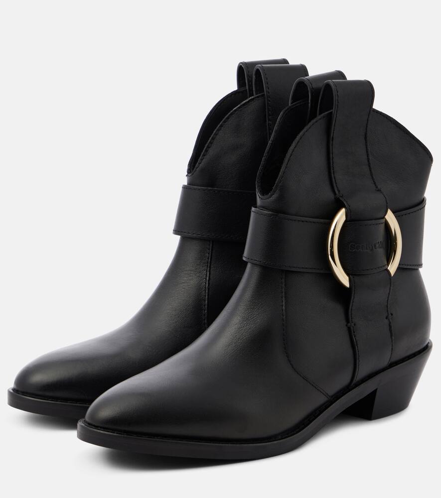 See By Chloe New Ring leather ankle boots