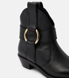 See By Chloe New Ring leather ankle boots