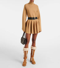 See By Chloe New Ring suede and shearling knee-high boots