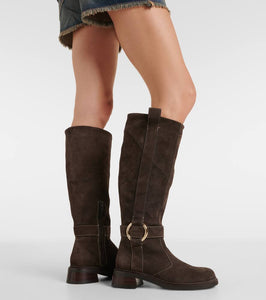 See By Chloe New Ring suede knee-high boots