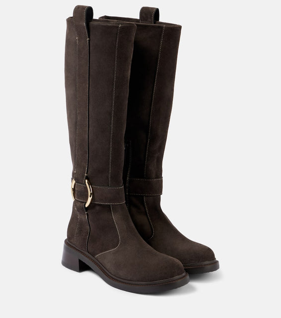 See By Chloe New Ring suede knee-high boots