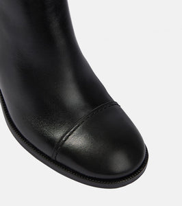 See By Chloe Patchwork leather and suede knee-high boots
