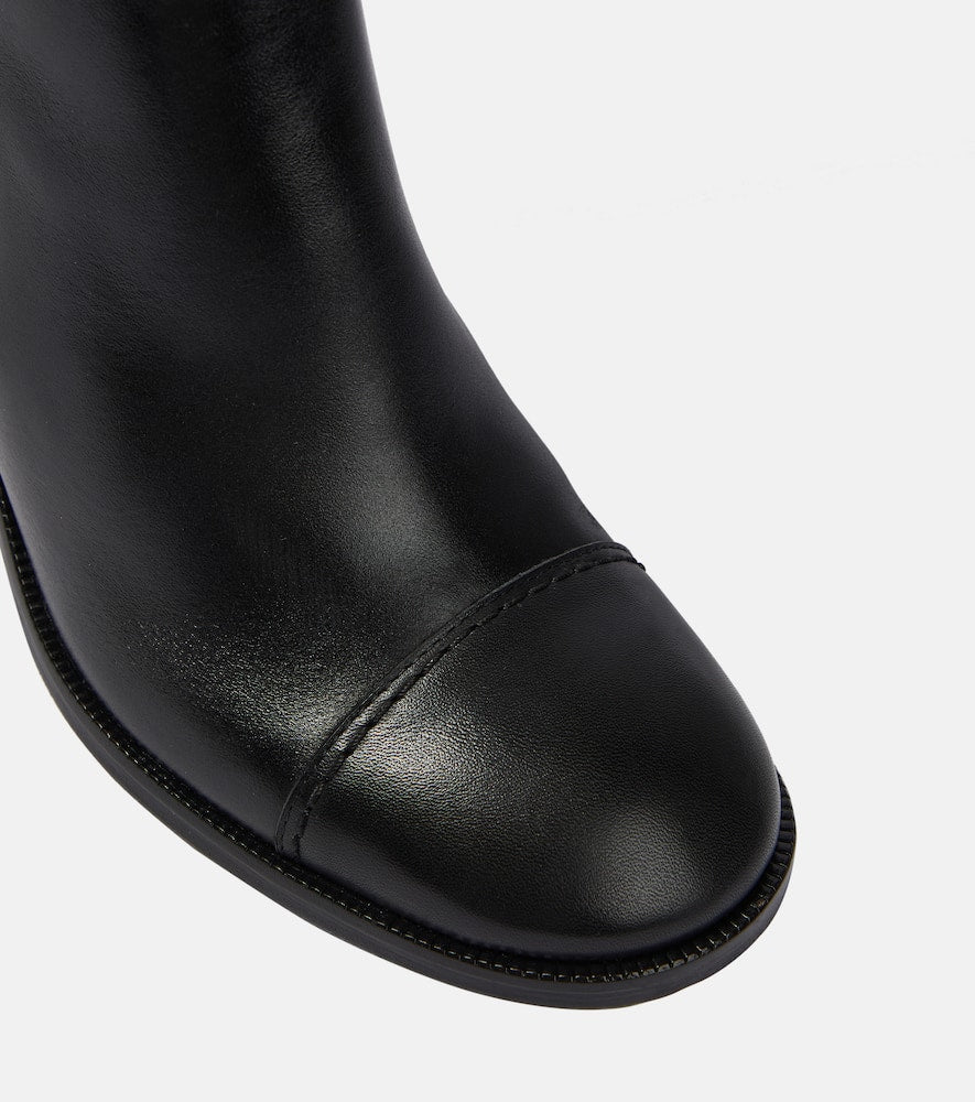 See By Chloe Patchwork leather and suede knee-high boots