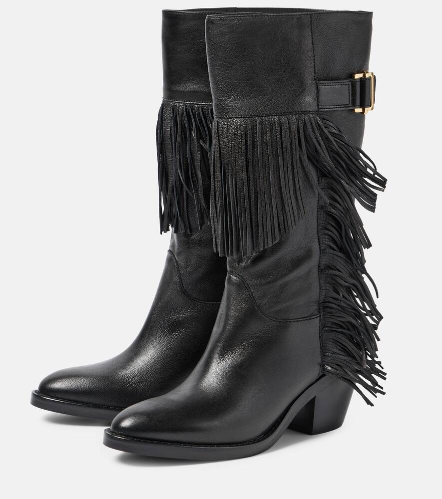 See By Chloe Santiag leather knee-high boots