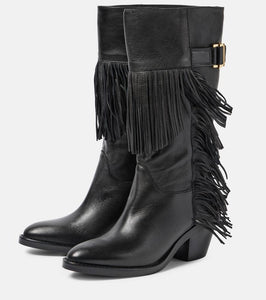 See By Chloe Santiag leather knee-high boots