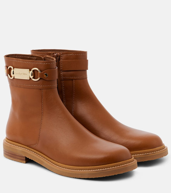 See By Chloe Signature leather ankle boots