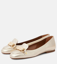 See By Chloe Signature metallic leather ballet flats