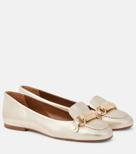 See By Chloe Signature metallic leather ballet flats