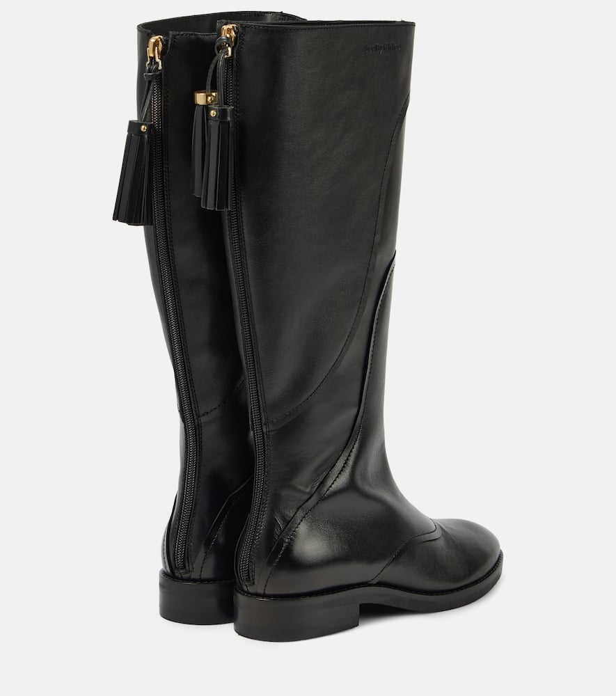 See By Chloe Tassel leather knee-high boots