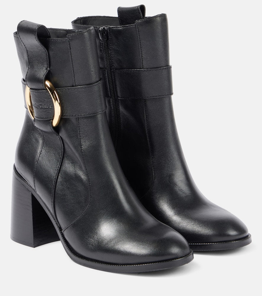 See By Chloe Zelda 90 leather ankle boots