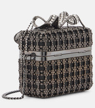 Self-Portrait Bow-detail crystal-embellished shoulder bag