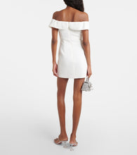 Self-Portrait Bow-detail off-shoulder  minidress