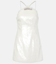 Self-Portrait Bow-detail sequined minidress. Self-Portrait蝴蝶结亮片迷你连衣裙