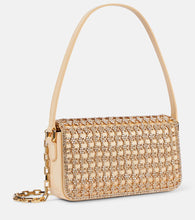 Self-Portrait Bow embellished chainmail shoulder bag