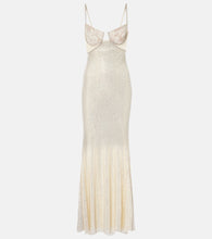 Self-Portrait Bridal embellished mesh-trimmed gown. Self-Portrait Bridal 缀饰网纱镶边礼服