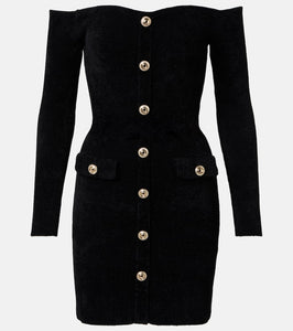 Self-Portrait Chenille minidress