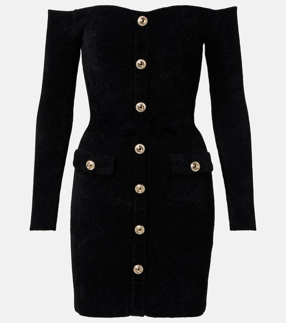 Self-Portrait Chenille minidress