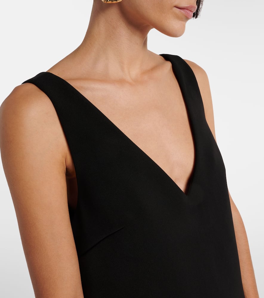 Self-Portrait Embellished Crêpe minidress