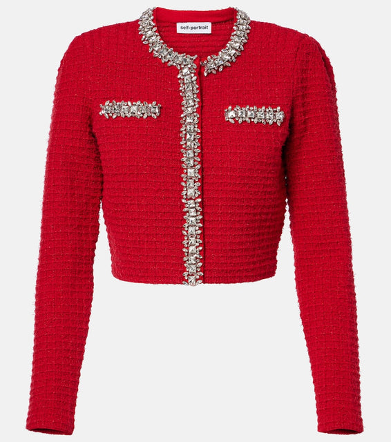 Self-Portrait Embellished cardigan