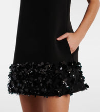 Self-Portrait Embellished cr√É¬™pe minidress