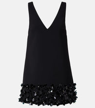 Self-Portrait Embellished cr√É¬™pe minidress