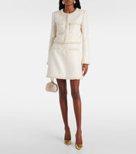 Self-Portrait Embellished sequined boucl√É¬© jacket