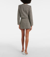 Self-Portrait Herringbone embellished jacket