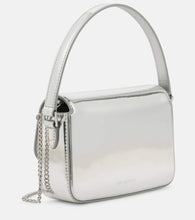 Self-Portrait Metallic leather shoulder bag