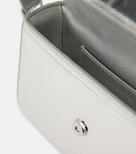 Self-Portrait Metallic leather shoulder bag