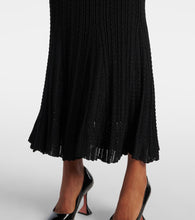 Self-Portrait Peplum pointelle maxi dress