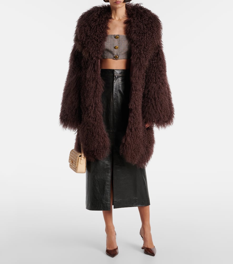 Self-Portrait Shearling coat