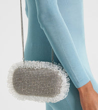 Self-Portrait x Christopher Kane crystal-embellished clutch