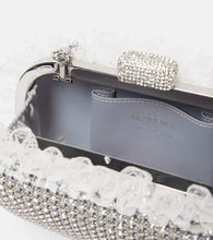 Self-Portrait x Christopher Kane crystal-embellished clutch
