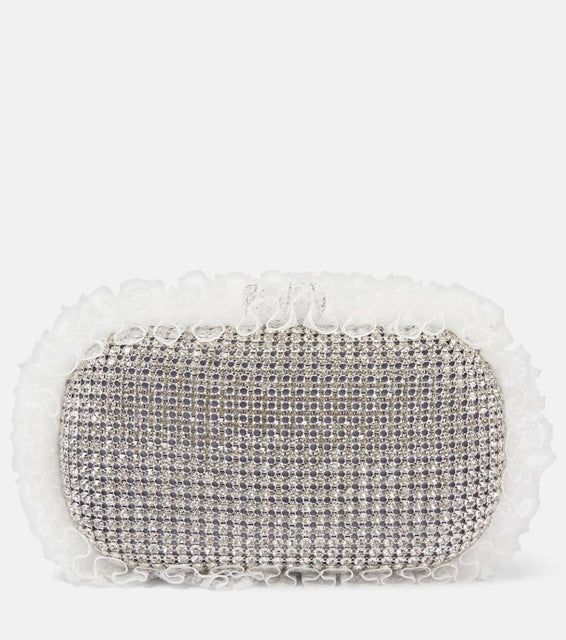 Self-Portrait x Christopher Kane crystal-embellished clutch. Shop Self-Portrait Clutches for women now.