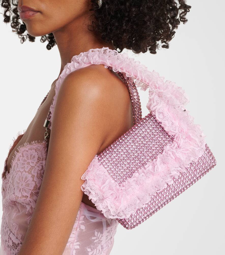 Self-Portrait x Christopher Kane crystal-embellished tote bag