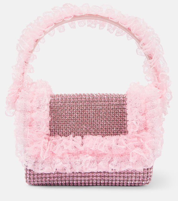 Self-Portrait x Christopher Kane crystal-embellished tote bag. Shop Self-Portrait Top-Handle Bags for women now.
