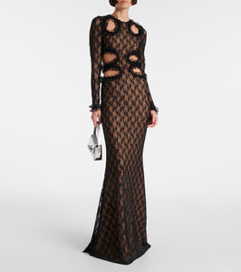 Self-Portrait x Christopher Kane cutout lace gown