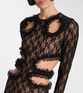 Self-Portrait x Christopher Kane cutout lace gown
