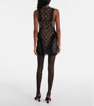 Self-Portrait x Christopher Kane embellished lace minidress
