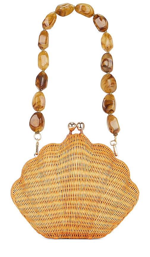 Serpui Bela Shell Bag in Tan