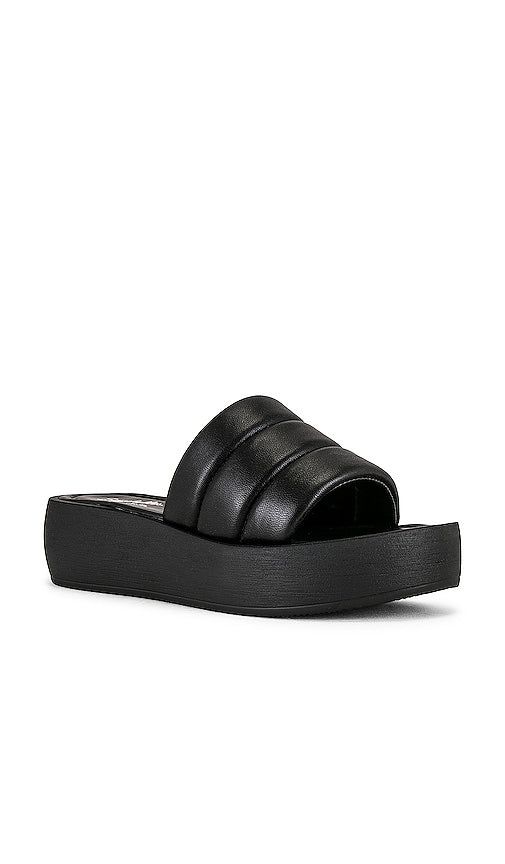 Seychelles Velour Slide in Black
