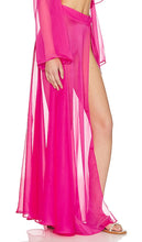 Shani Shemer Alaia Maxi Slit Skirt in Pink