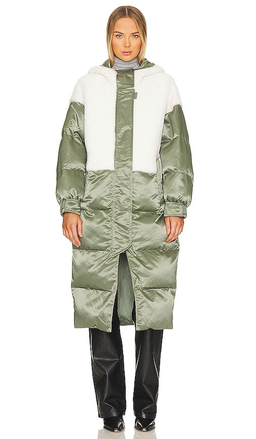 Shoreditch Ski Club Marlowe Parka in Green