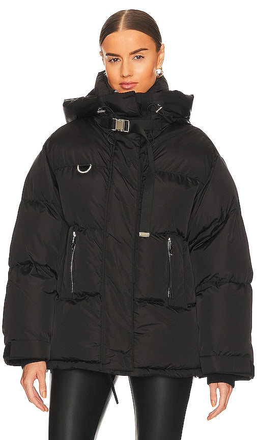 Shoreditch Ski Club Willow Puffer in Black