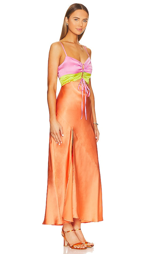 Show Me Your Mumu Calloway Cut Out Dres in Tangerine