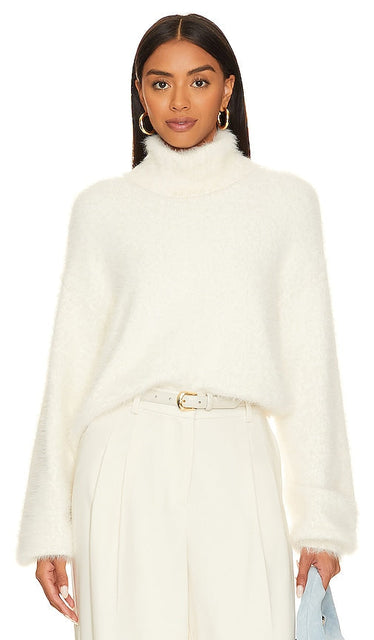 Show Me Your Mumu Chester Sweater in White - Montre-moi ton pull Mumu Chester en blanc - 给我看看你的 Mumu Chester 白色毛衣 - Zeig mir deinen Mumu Chester Pullover in Weiß - Show Me Your Mumu 체스터 스웨터 화이트 색상 - Mostrami il tuo maglione Chester Mumu in bianco