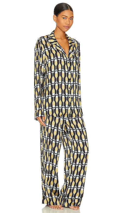 Show Me Your Mumu Classic Pajama Set in Black