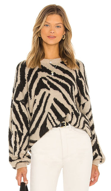 Show Me Your Mumu Duke Sweater in Neutral,Black - Montrez-moi votre pull Mumu Duke en neutre, noir - 给我看看你的 Mumu Duke 中性色、黑色毛衣 - Zeigen Sie mir Ihren Mumu Duke-Pullover in Neutral, Schwarz - Mumu Duke 스웨터를 보여주세요. 뉴트럴, 블랙 색상 - Mostrami il tuo maglione Mumu Duke in neutro, nero